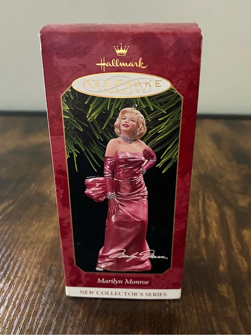 Hallmark Pink Marilyn Monroe Ornament with Silver Accents